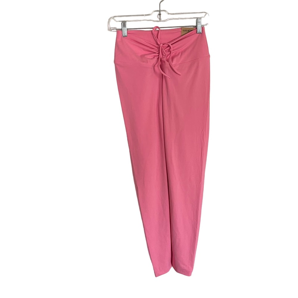 PINK Active Women's Full Length Leggings Size Medium High Waist Ruched NWT